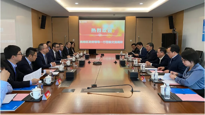 高明区区委书记杨永泰一行到710公海寰宇环境调研